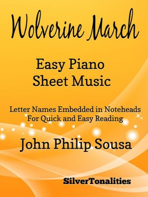 cover image of Wolverine March Easy Piano Sheet Music